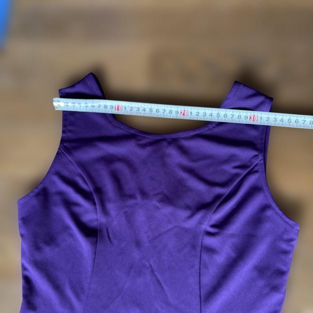 フラメンコ スカート 紫と花柄三点セットアップ