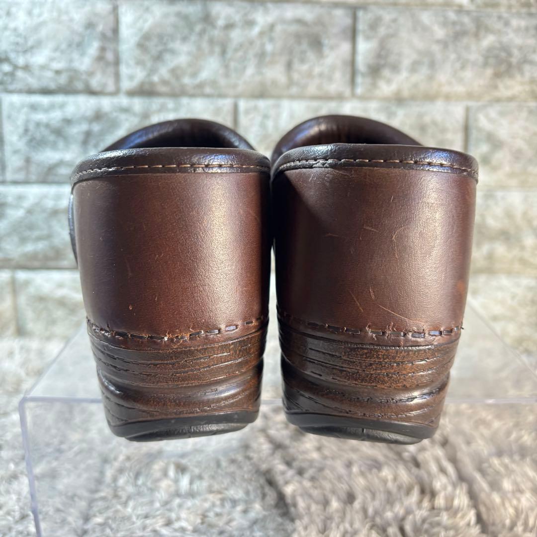 Dansko ダンスコ クロッグ サボサンダル 本革 レザー ダークブラウン