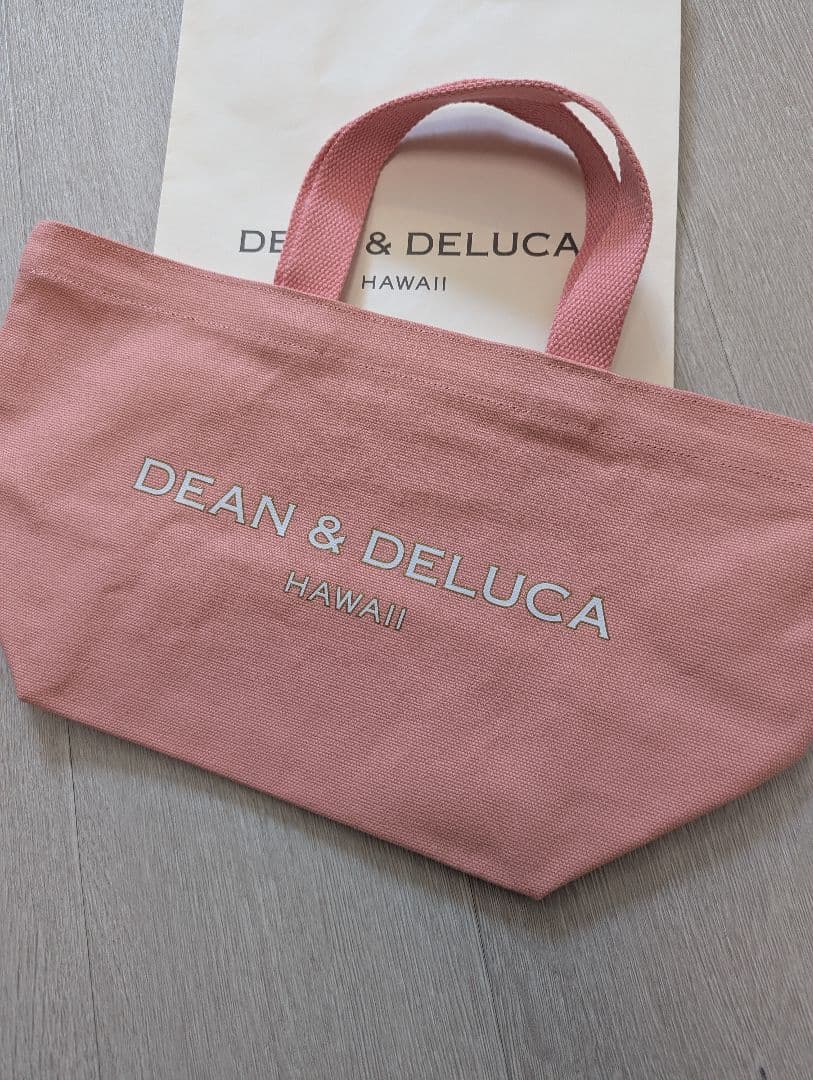 ＜新品＞ハワイ限定☆DEAN＆DELUCA☆トートSロイヤルピンク＋おまけ