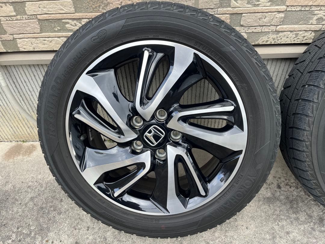 ホンダ 17インチ ホイールセット スタッドレスヨコハマタイヤ付き2本