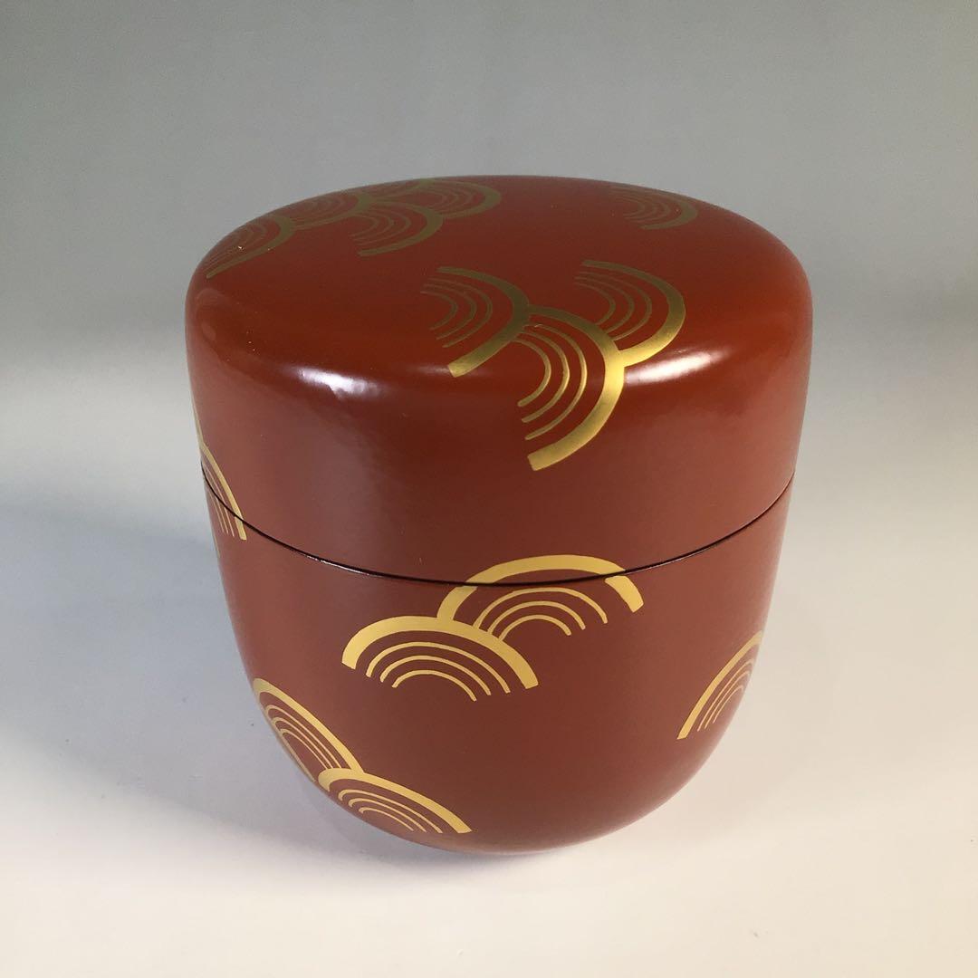 Ｍ２７９　棗　『小坂修斉作』『青海波蒔絵』『妹塗』『大棗』　共箱　茶道具