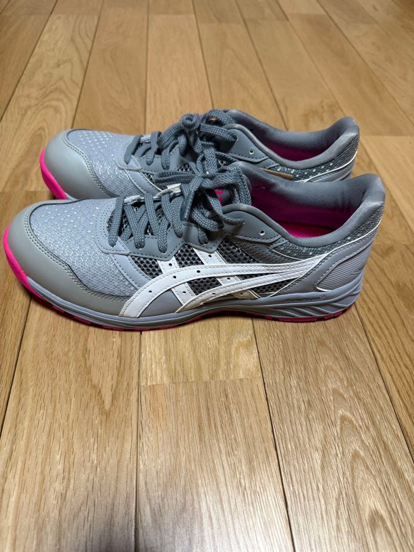 ASICS 安全靴 26.0cm CP210 ミッドグレー×ホワイト