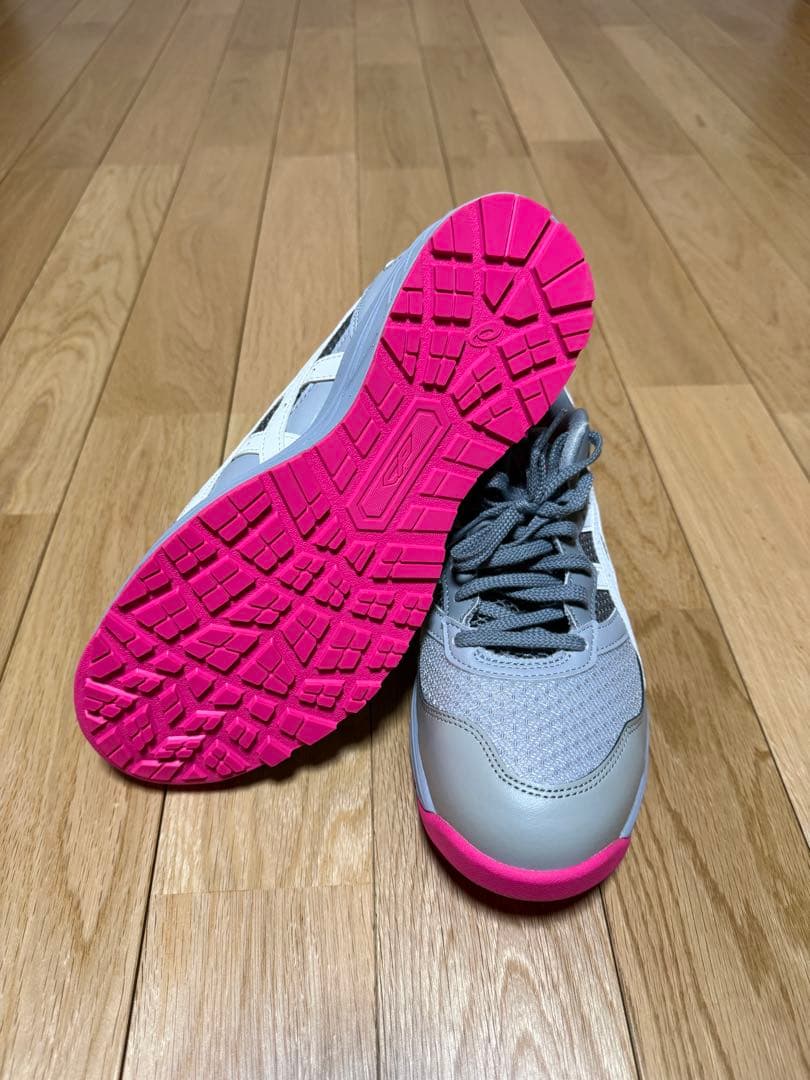 ASICS 安全靴 26.0cm CP210 ミッドグレー×ホワイト
