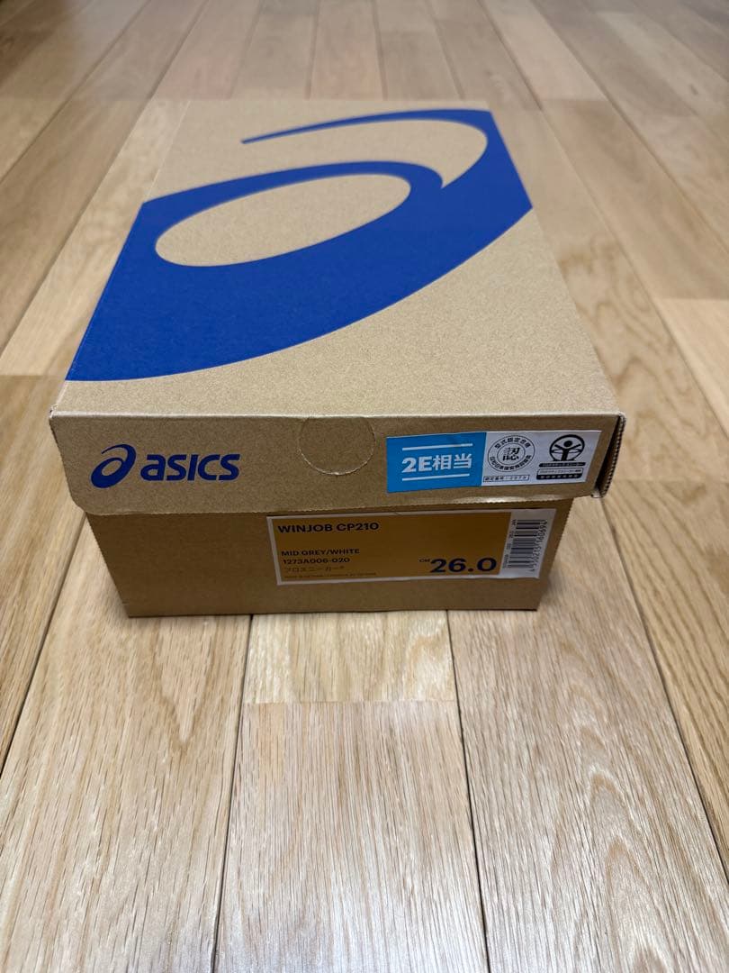 ASICS 安全靴 26.0cm CP210 ミッドグレー×ホワイト