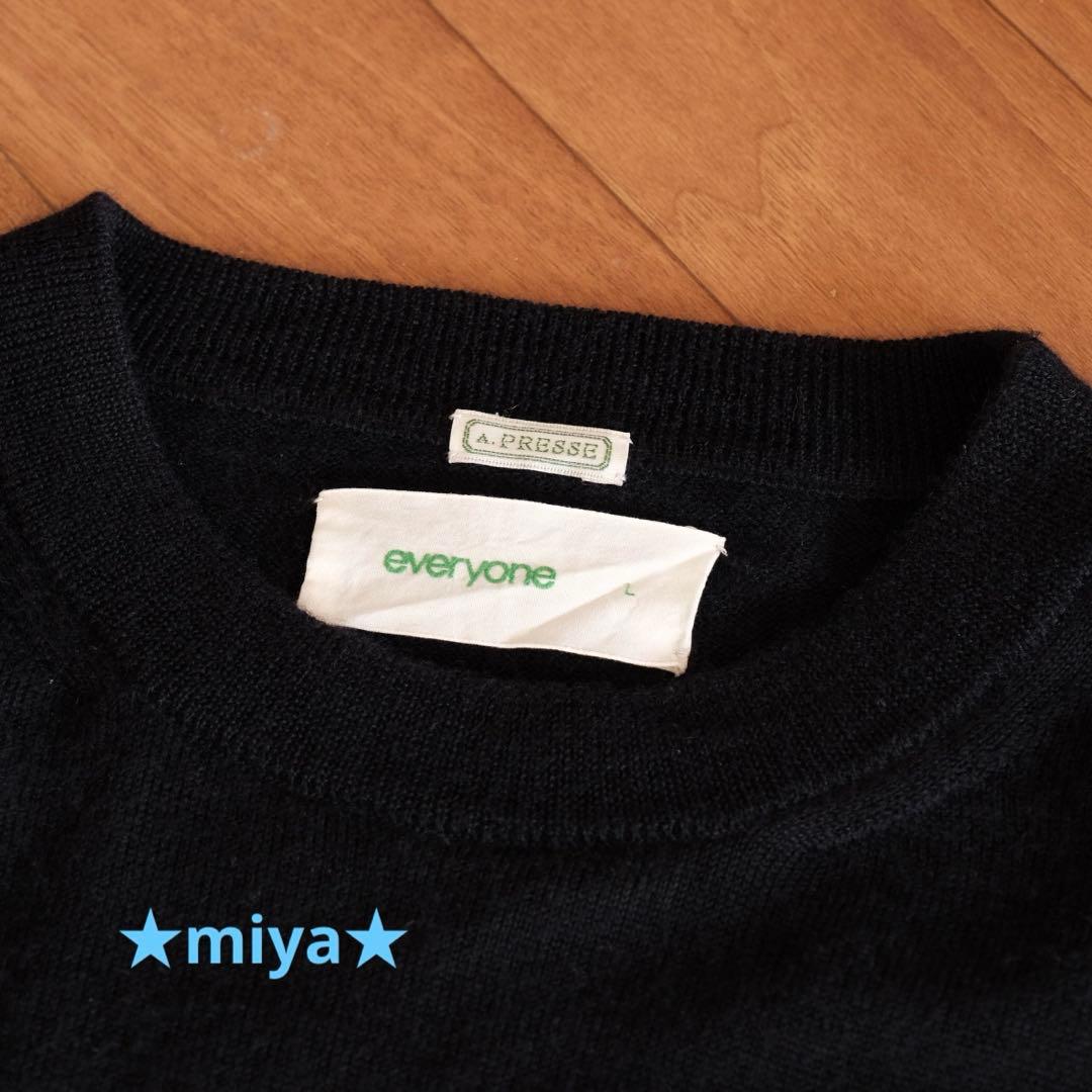 A.PRESSE for everyone / カシミヤ クルーネック ニット