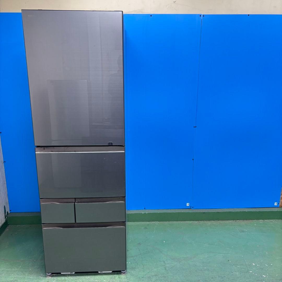 671 鏡面デザイン　大型冷蔵庫　500L強　右開き　自動製氷機　極美品　大人気