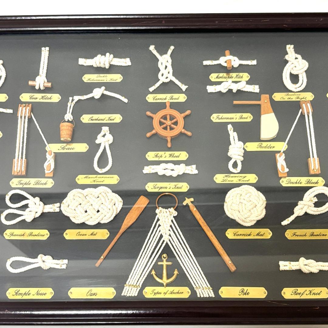 ノットボード　ロープノット　ロープノット額　マリン壁飾り