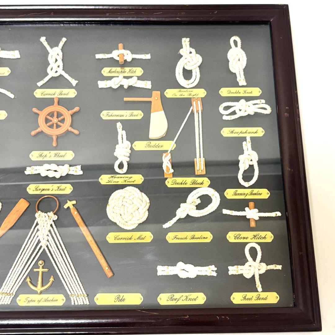 ノットボード　ロープノット　ロープノット額　マリン壁飾り