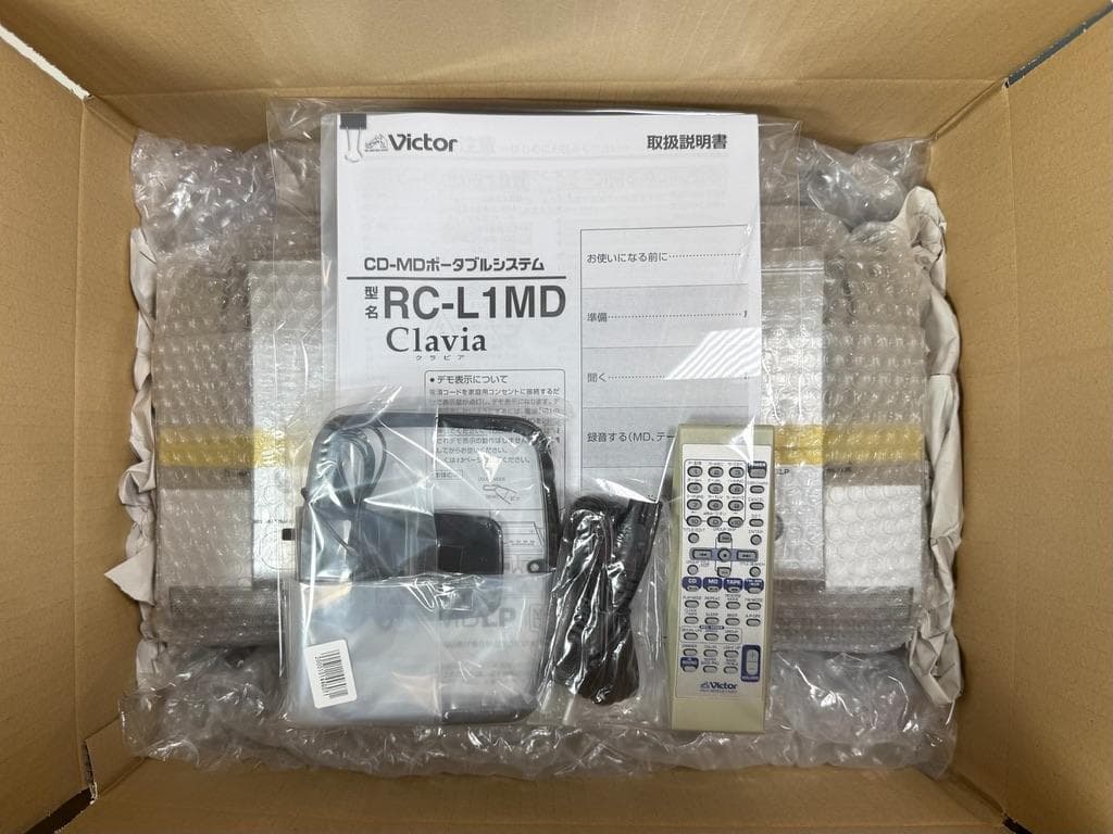 完動品 ビクター RC-L1MD-S Clavia CD/MDポータブルシステム