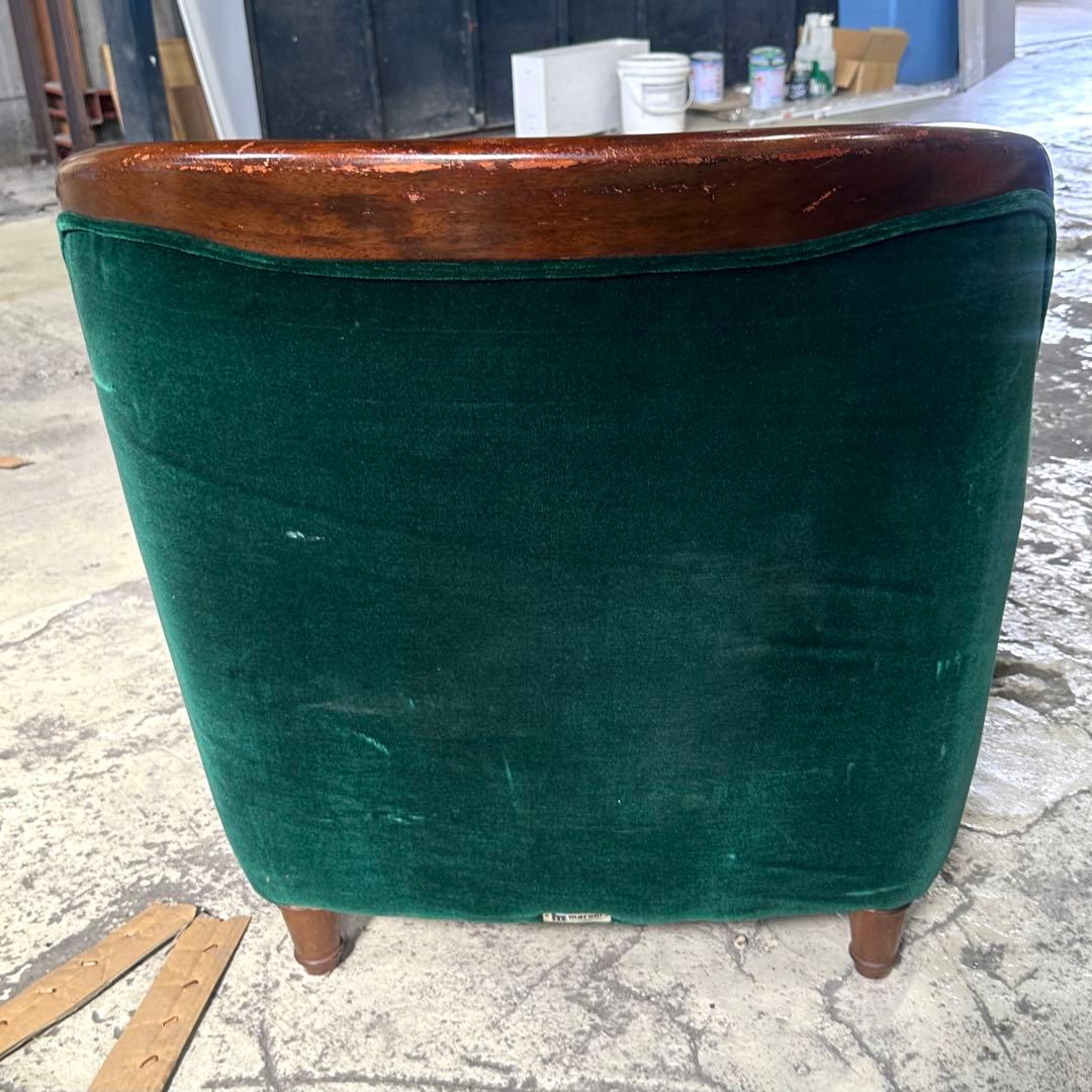 ★魅惑のグリーン★maruniマルニ木工 グリーンベルベットベルサイユ ソファ②