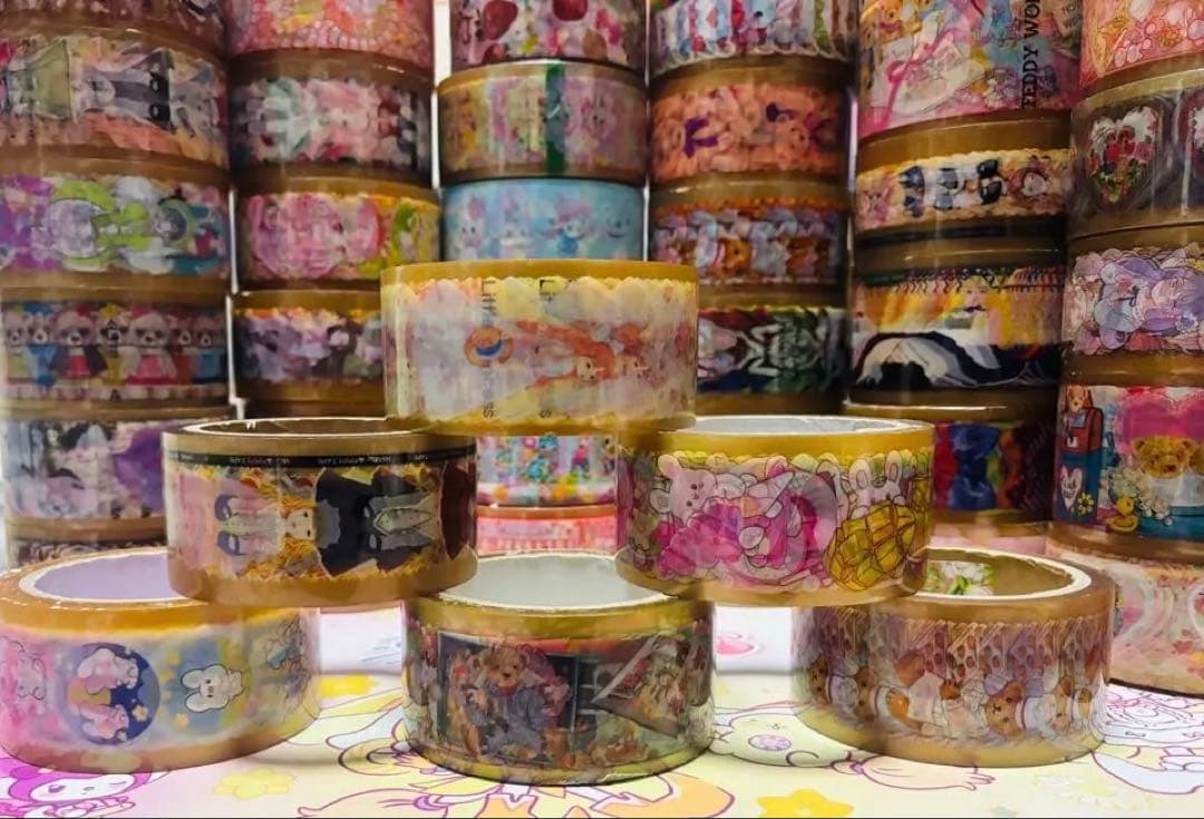 海外作家　OPPテープ セット 人物　女の子デザイン　風景　デザイン　国内作家