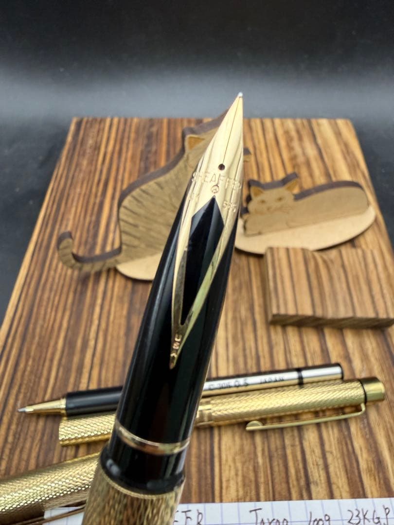 SHEAFFER 万年筆 タルガ 1009 23K張 バーレイ おまけ付