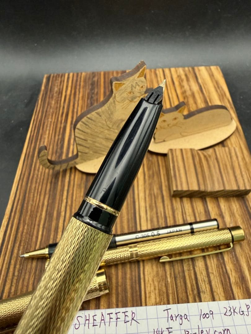 SHEAFFER 万年筆 タルガ 1009 23K張 バーレイ おまけ付