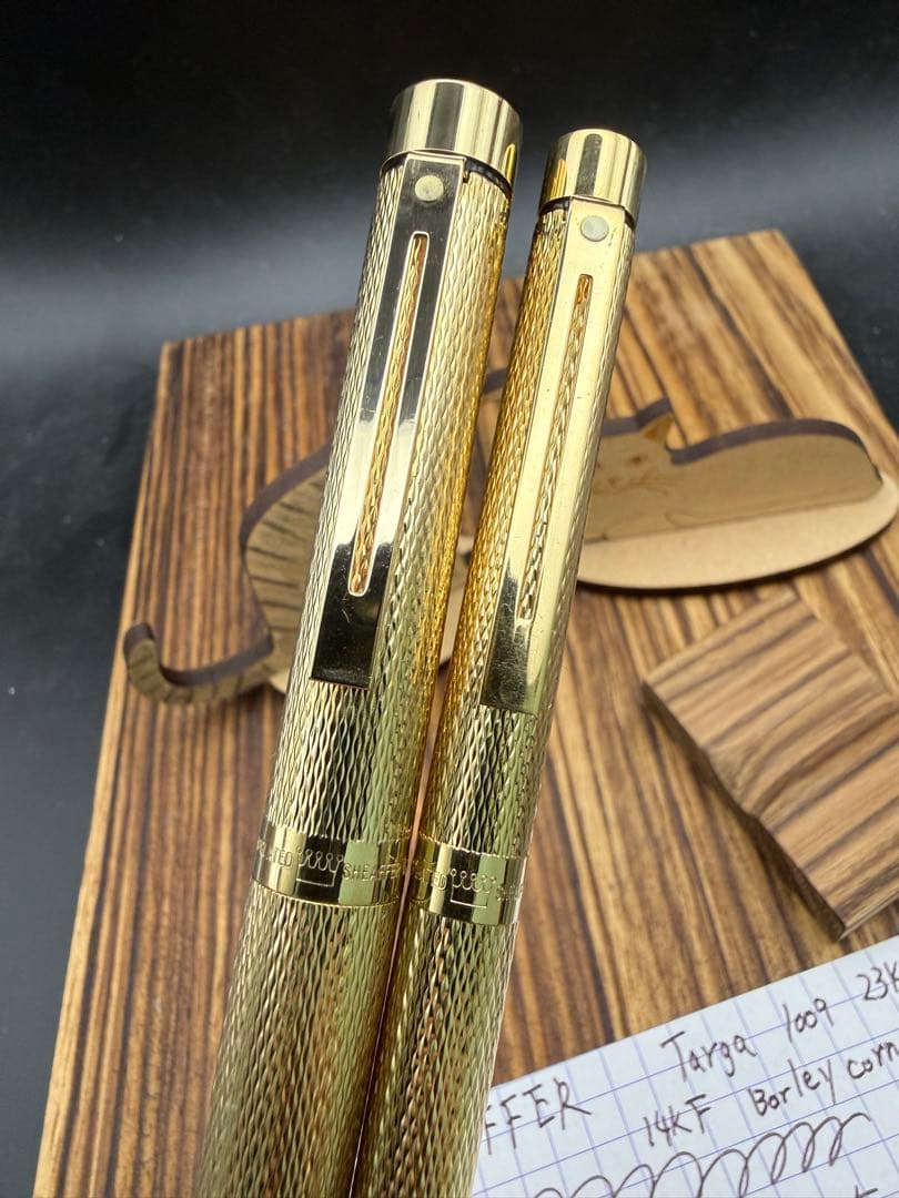 SHEAFFER 万年筆 タルガ 1009 23K張 バーレイ おまけ付