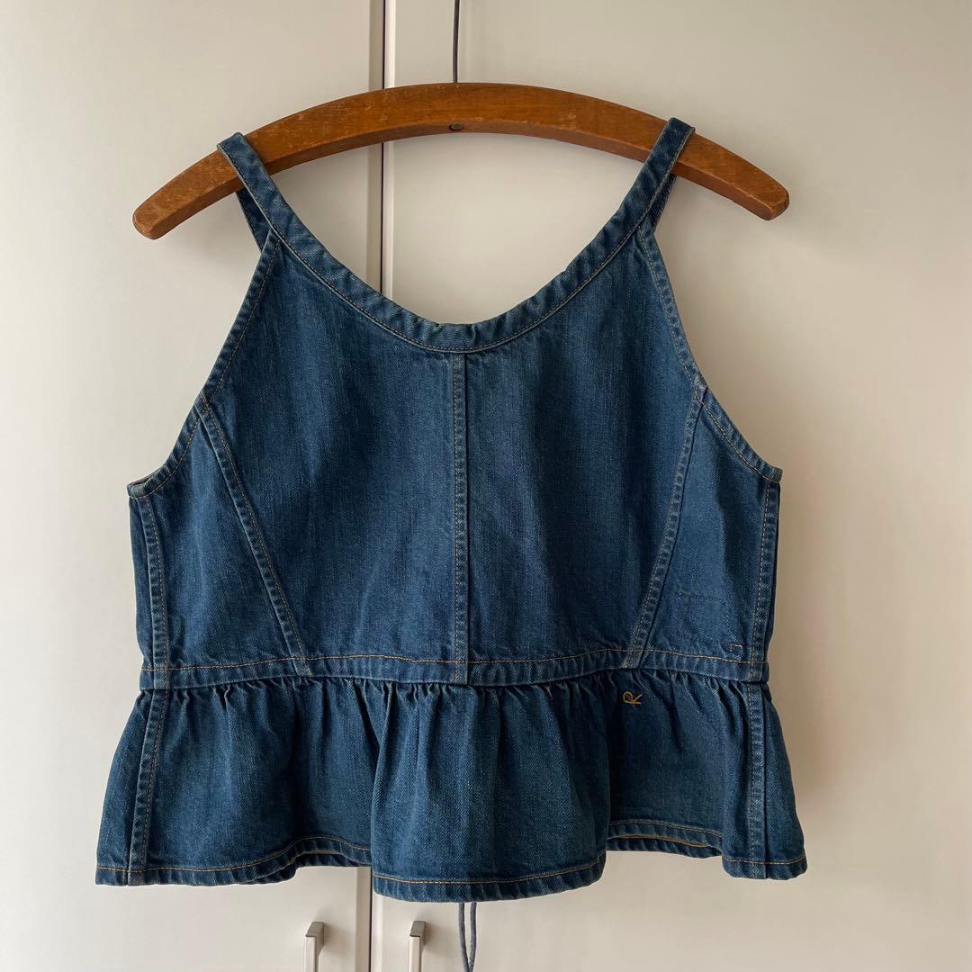 45R 大麦デニムのキャミソール（焦）　2024SS ¥30,800