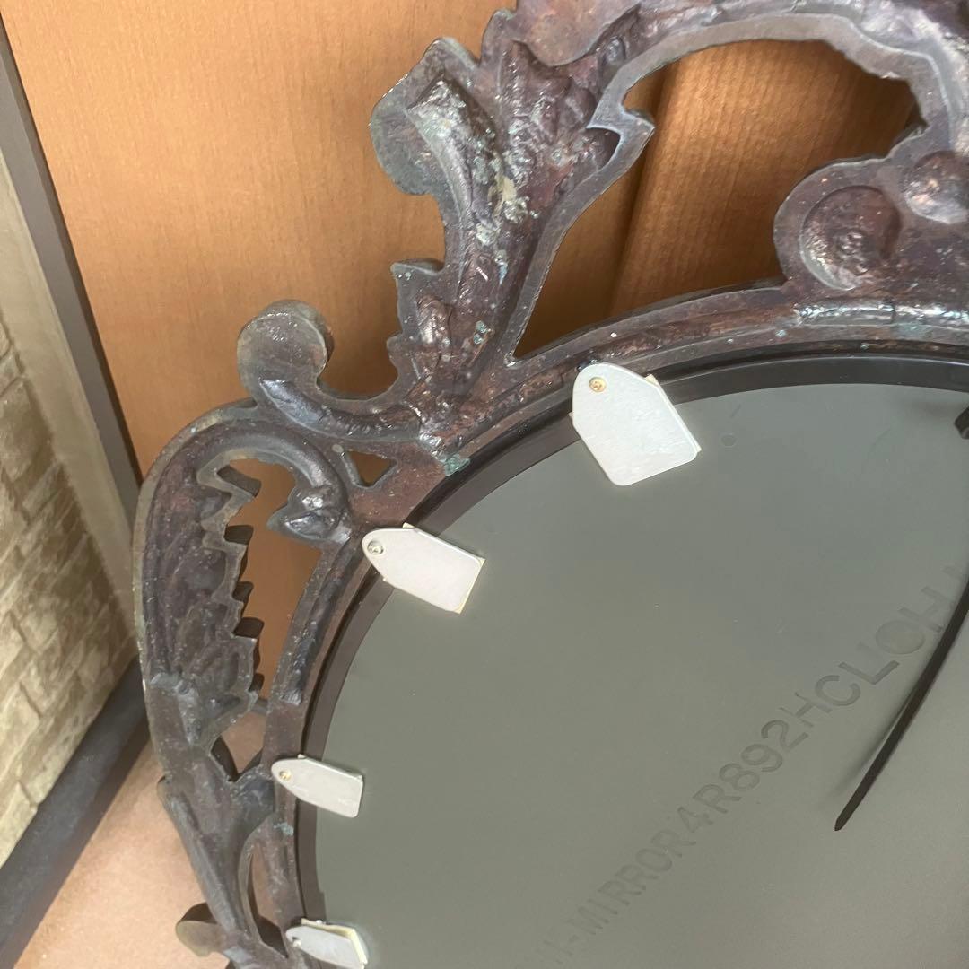 Hallan Mirror イタリア　壁掛け　ウォールミラー　アンティーク調