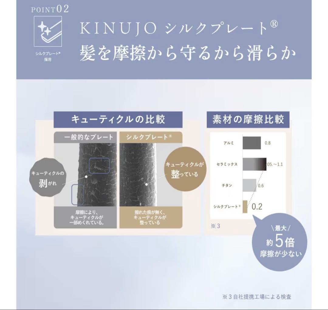 絹女 KINUJO カールアイロン海外対応 38mm