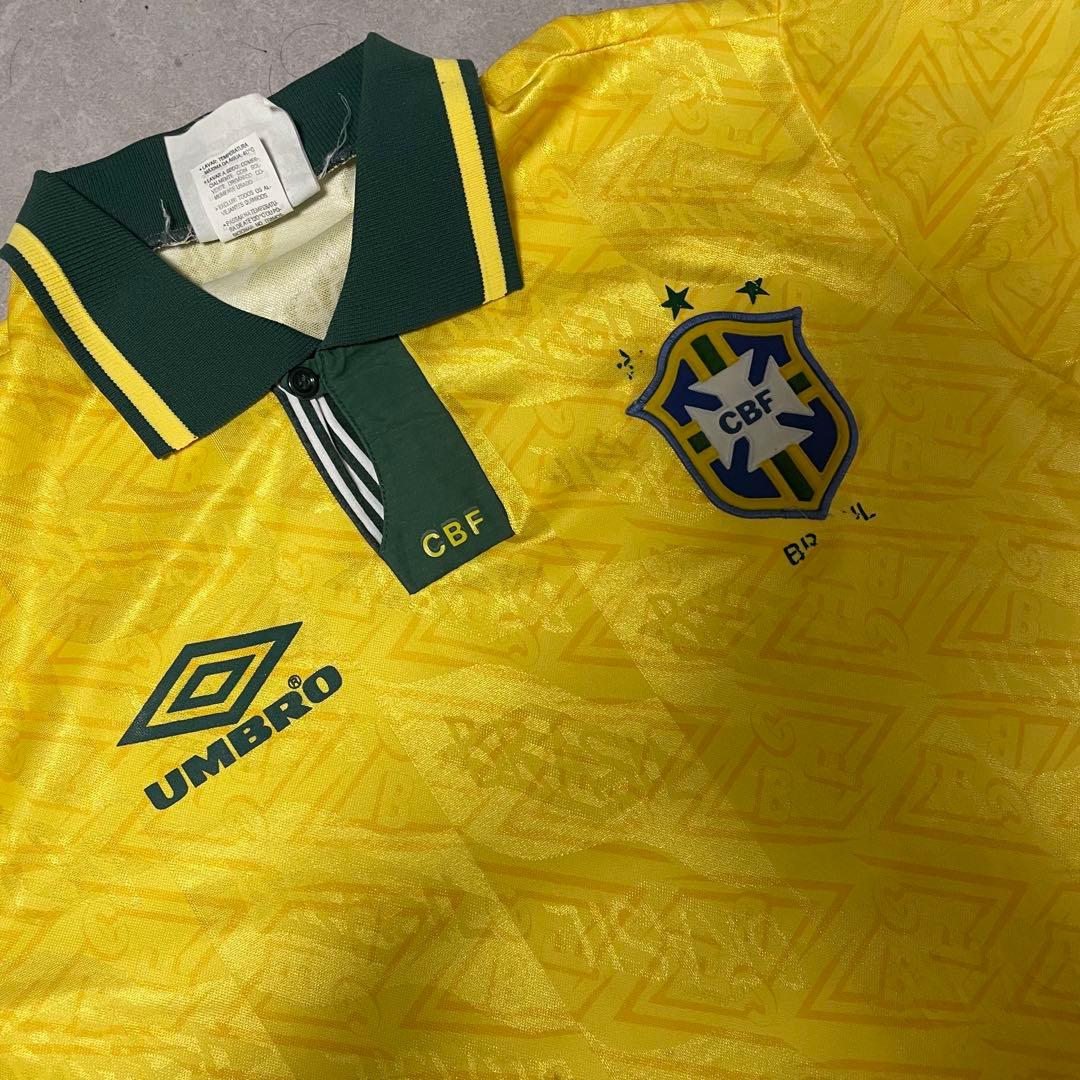 【希少】ブラジル代表 アンブロ 91年〜 Hユニフォーム Lサイズ