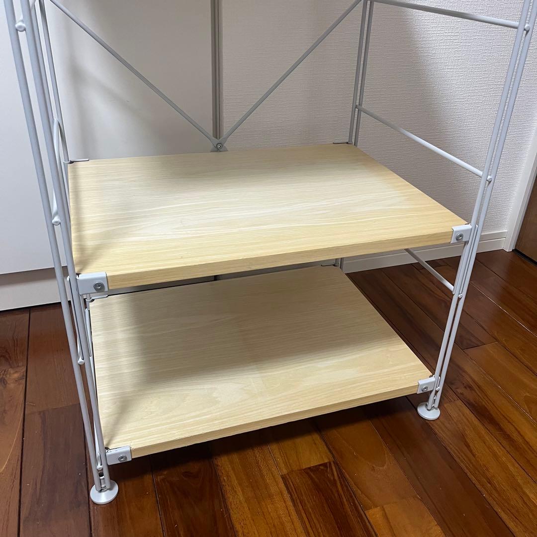 【無印良品】スチールユニットシェルフ　木製棚✖️グレー