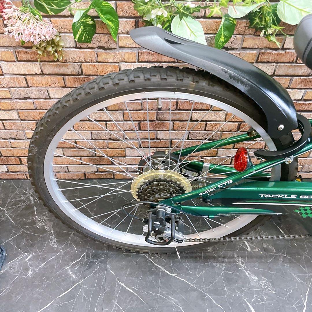 【74】子供用自転車 子供車 TACKLE BOY グリーン 24インチ