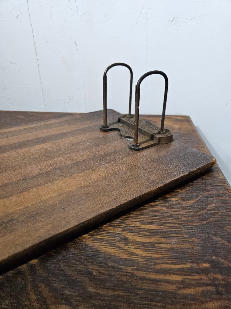 USAアンティーク ファイルボード 店舗什器 メニュー板 木製×アイアン