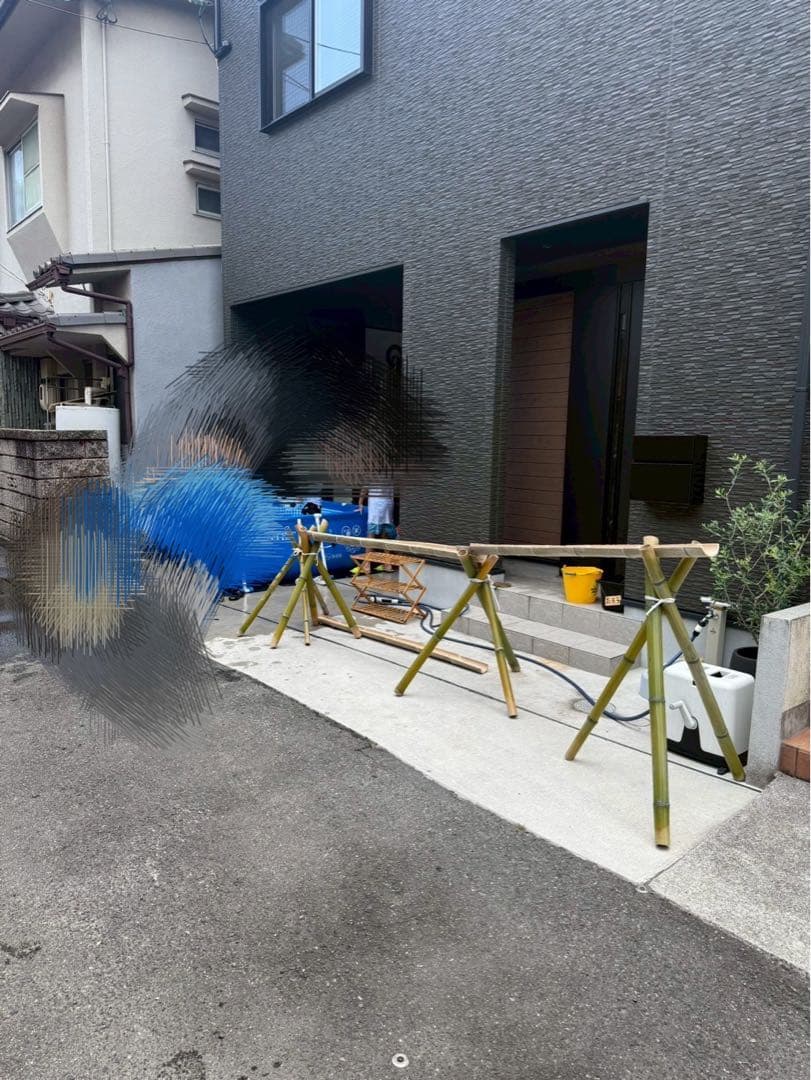 流しそうめん　竹！！