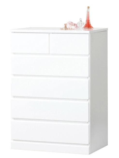 鏡面塗装仕上げ 衣類収納ハイチェスト幅60cm ６杯タンス 鏡面チェスト（22）