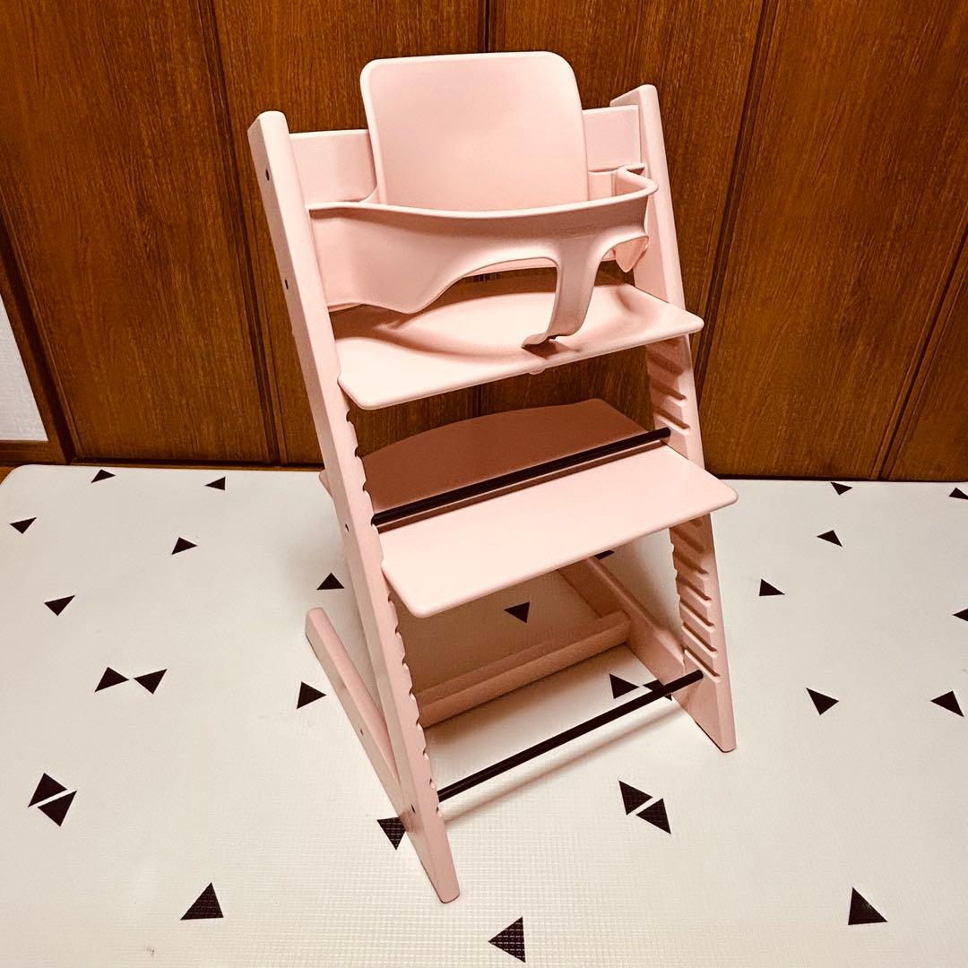 STOKKE TRIPP TRAPP セレーヌピンク テーブル・ベビーセット付き