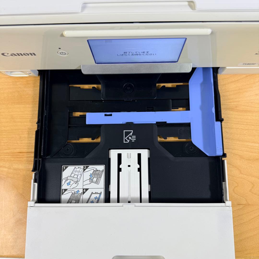 印刷枚数2900枚以下 キャノンプリンター　TS8030 ホワイト⭐︎美品⭐︎