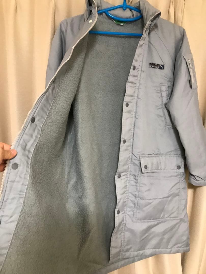 人気商品、80's、廃盤、PUMA、緑三角タグ、ミニタグモコモコボアベンチコート