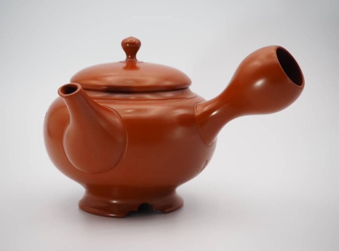 常滑焼 吉川雪堂 壺堂刀 歌舞伎十八番 鏡獅子 急須 茶注 共箱/共布 栞付