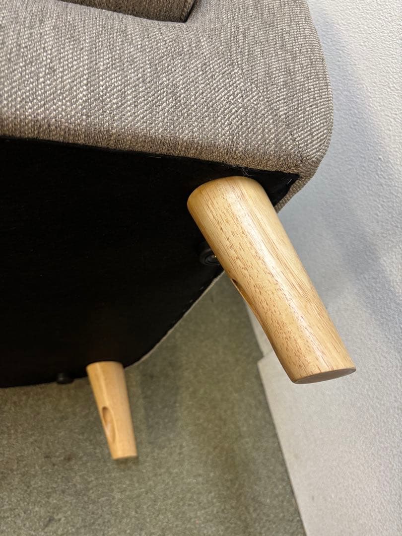 ② 専用カバー付き ニトリ　アクセントチェア　シャルパ3 1Pソファ