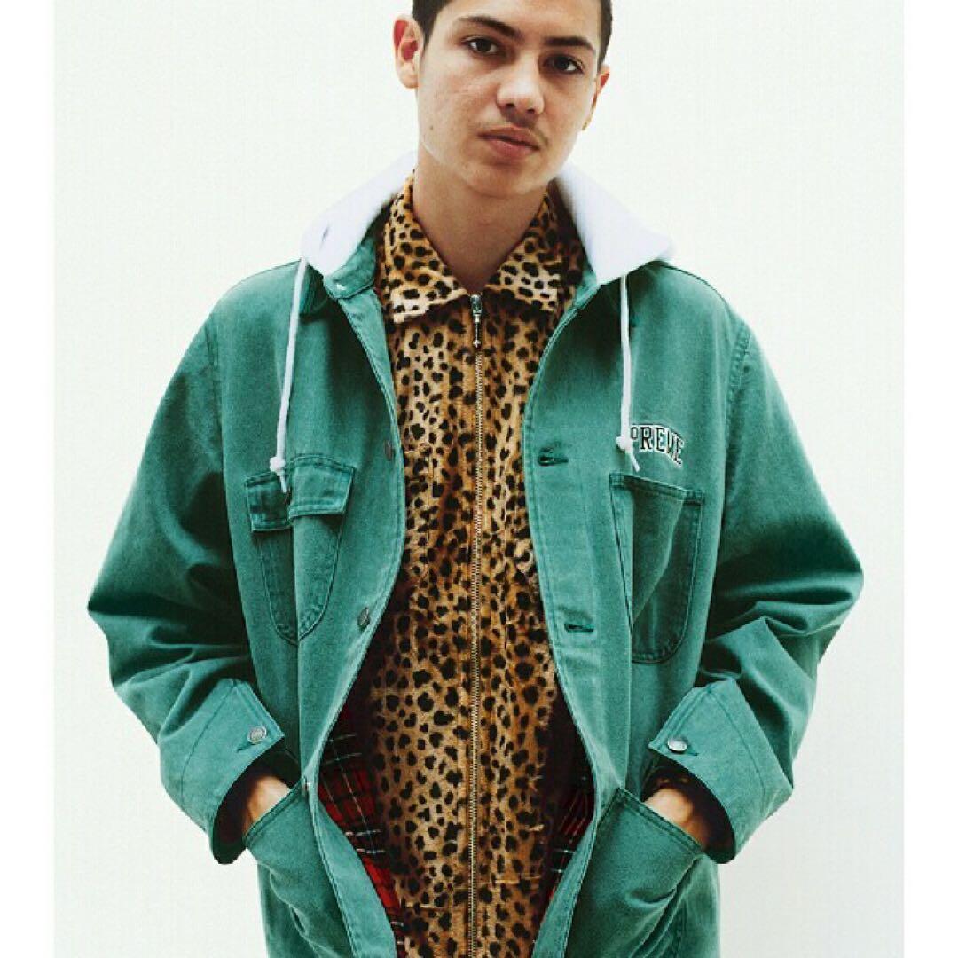 Y*i様 supreme cheetah pile zip shirt leop