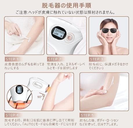 脱毛器 光美容器 男女兼用 全身用 家庭用