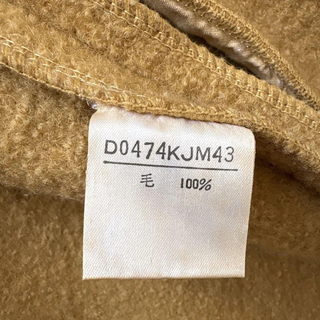 激レア【縮絨加工】パパス　ダッフルコートL　ロゴワッペン　ロゴトグル　パイピング