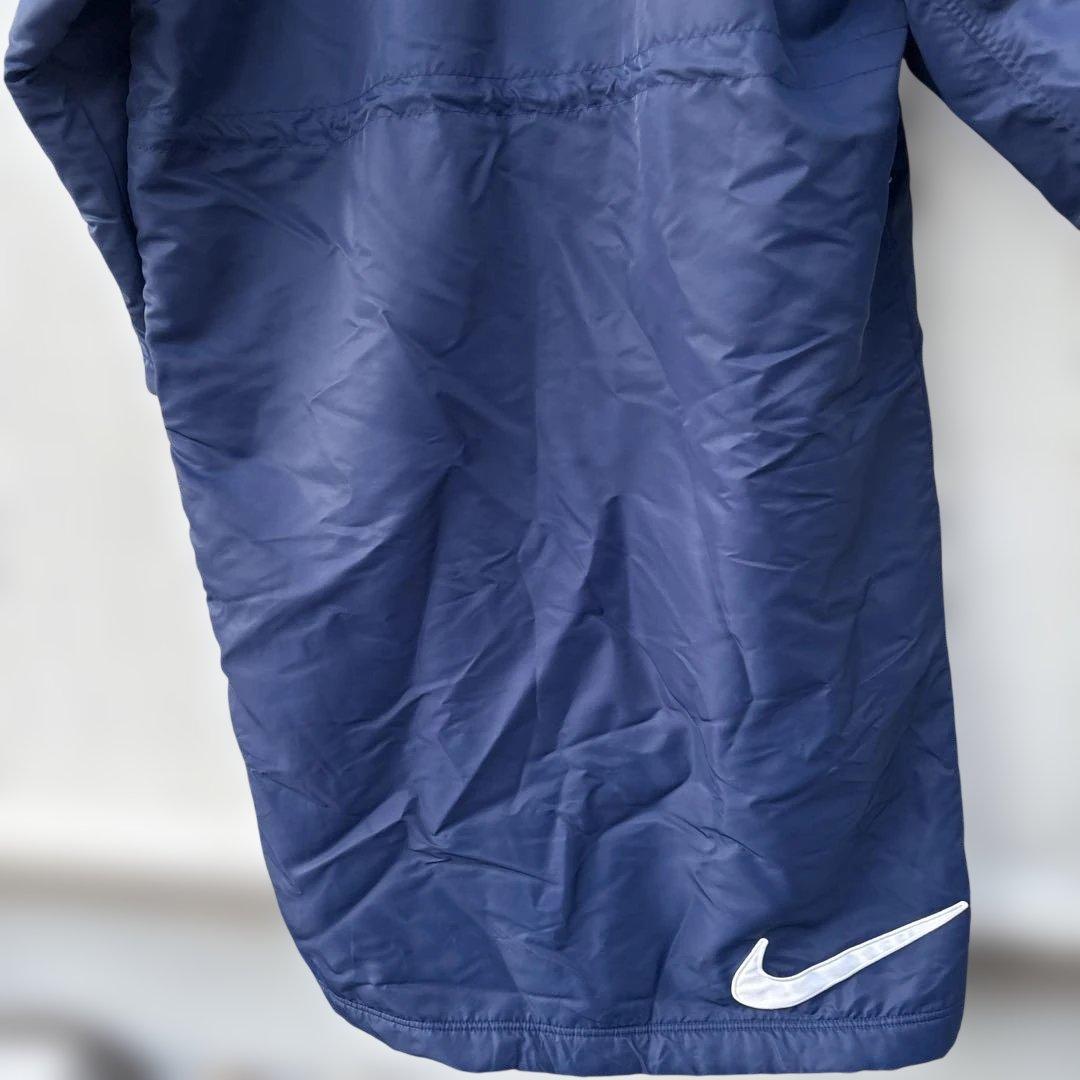 90s NIKE 美品　銀タグ 裏ボア ベンチコート ビッグスウッシュ　L