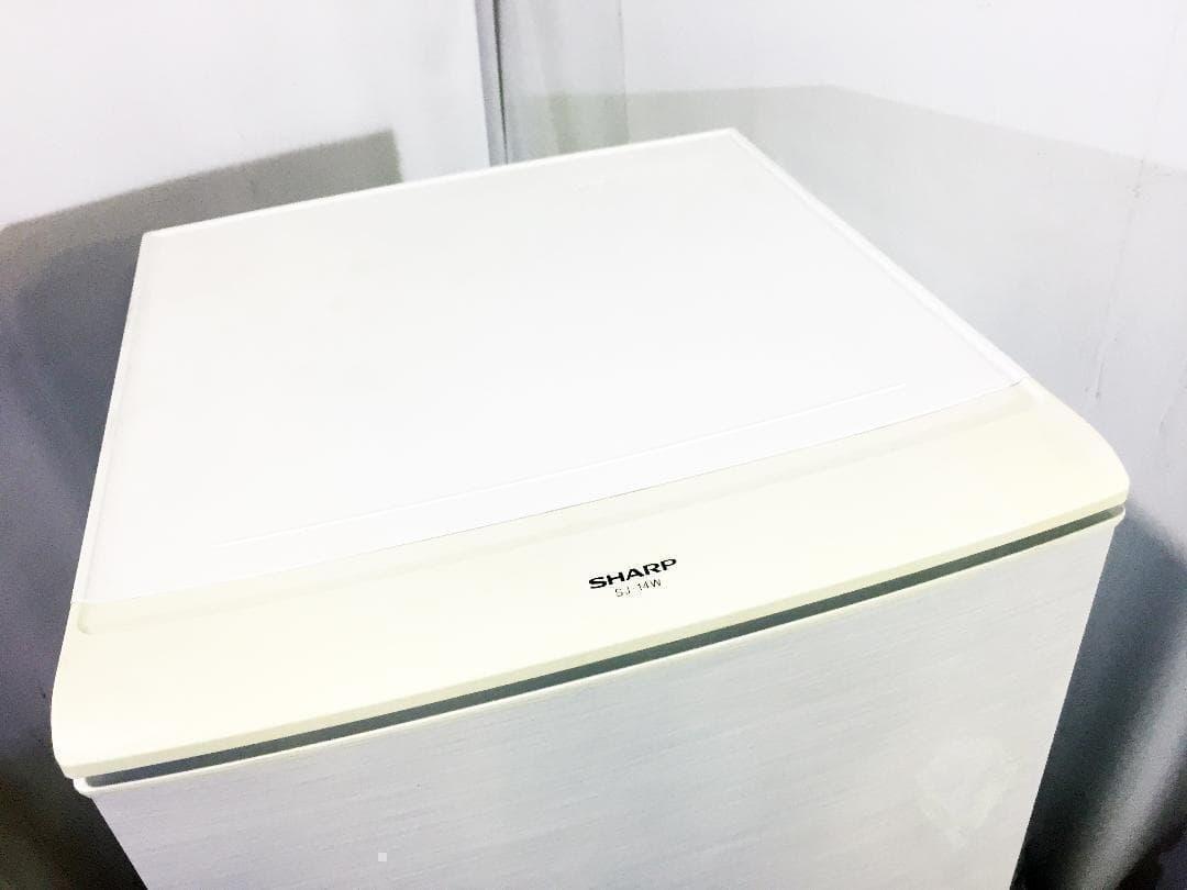 送料無料★◆中古★SHARP 137L 冷蔵庫【SJ-14W-W】