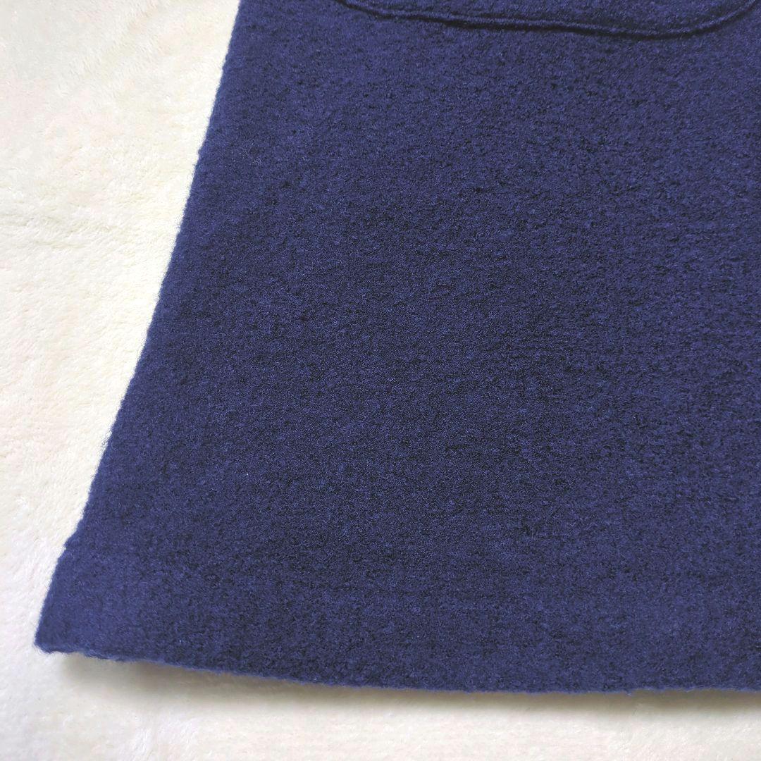 DANTON　ウールモッサ ブークレ シングルロングコート アウター　レディース