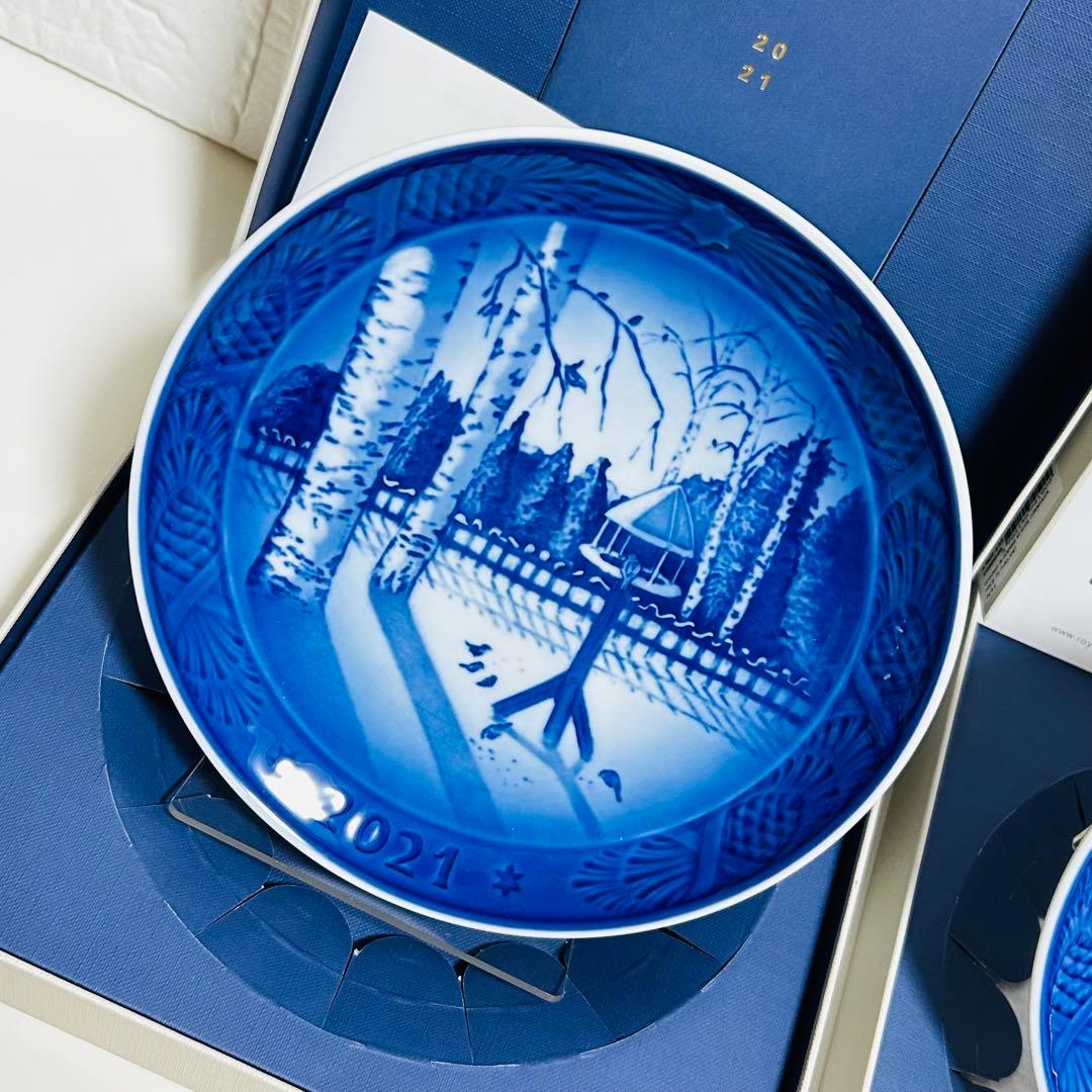 【未使用品】ロイヤルコペンハーゲン クリスマスプレート 2021 2023