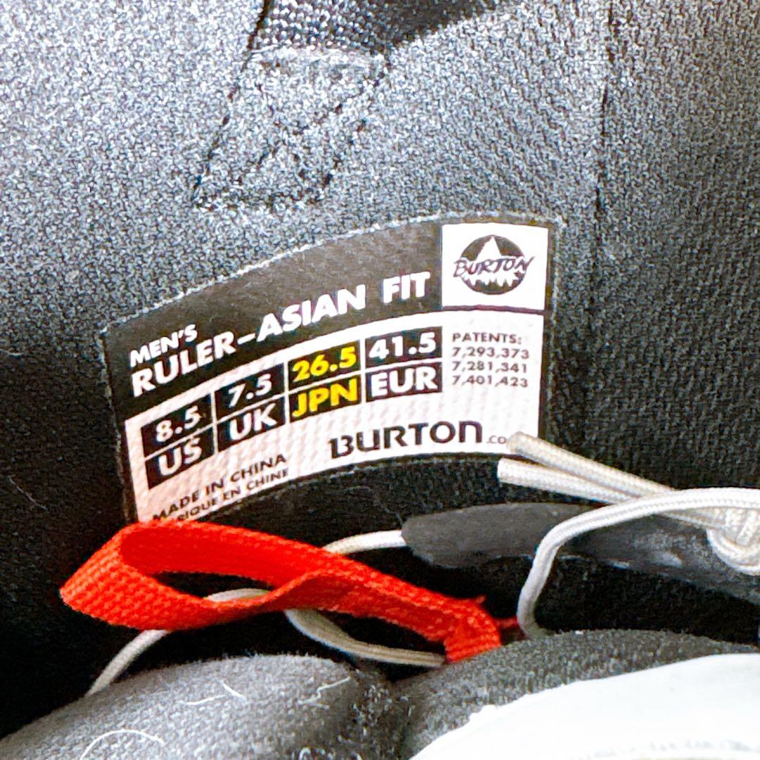 BURTONバートン ルーラー26.5センチ　クイックレース　スノーボードブーツ
