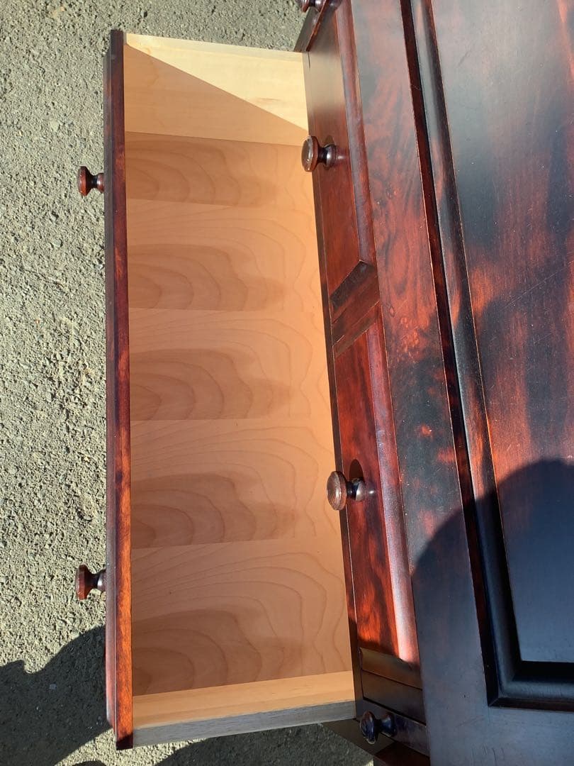 SASA 北海民芸 和光 ライティングビューロー ライティングデスク 樺材