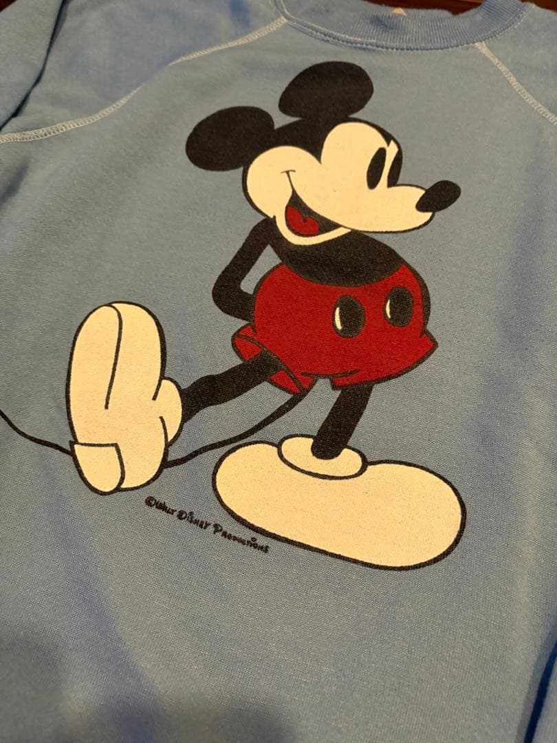 70〜80s ミッキーヴィンテージスウェット OLD Mickey