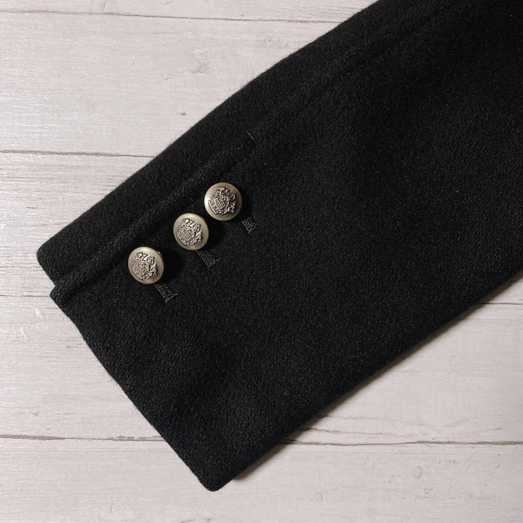 ピーコート ウール ジャケット 黒 平成ギャル y2k ダーク パンク nana