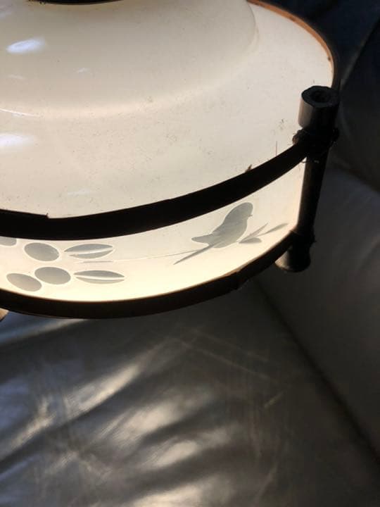 メ2819 大正浪漫が漂う電笠 照明　ハンドメイド