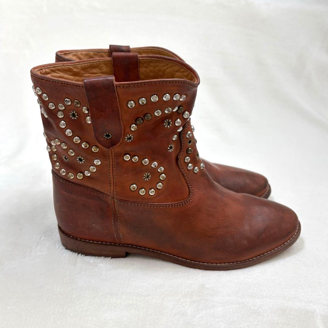 ISABEL MARANT ショートブーツ ウエスタン リペア済み 40