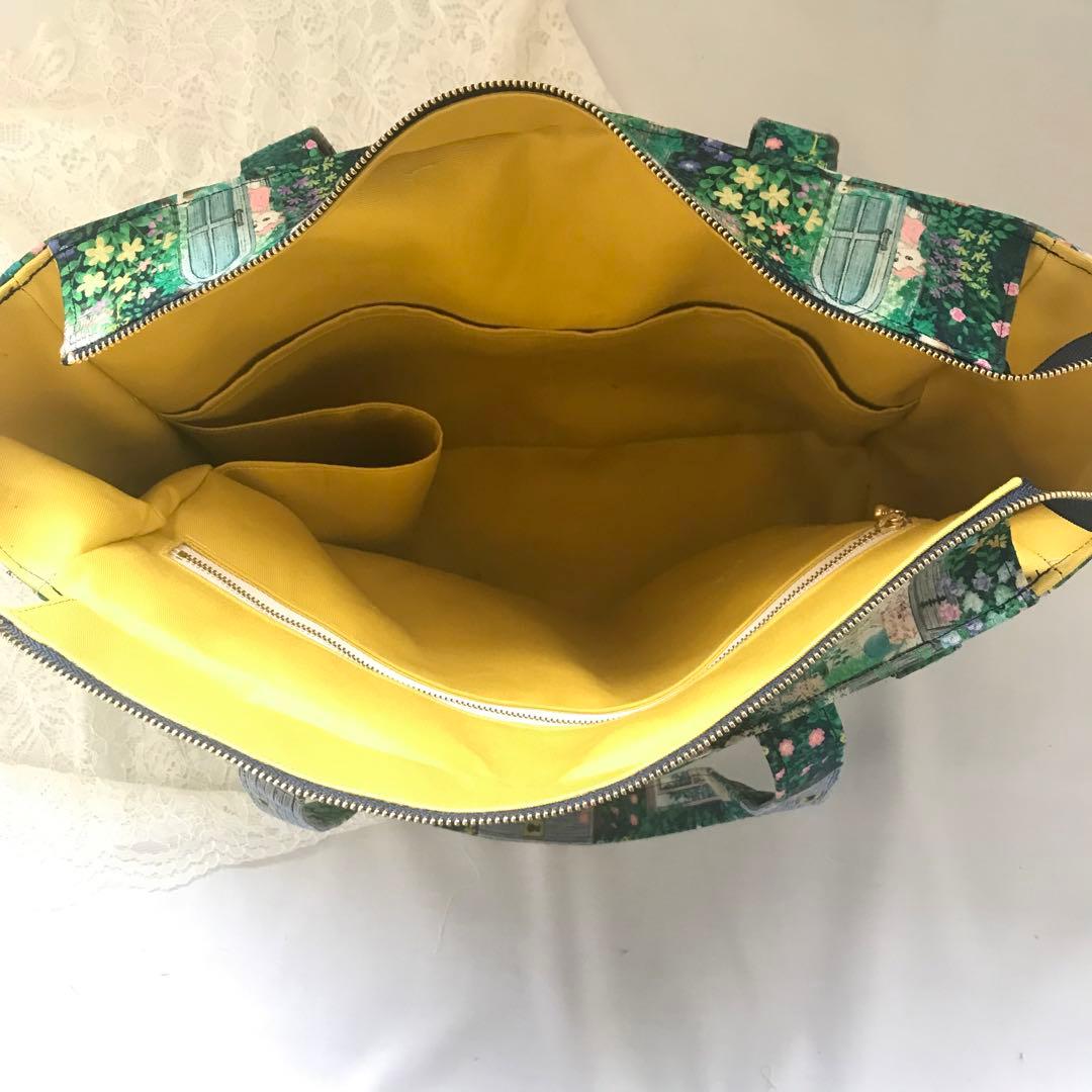 オーダー品　ハンドメイド　ユキエモン　トートバッグ　A4サイズ