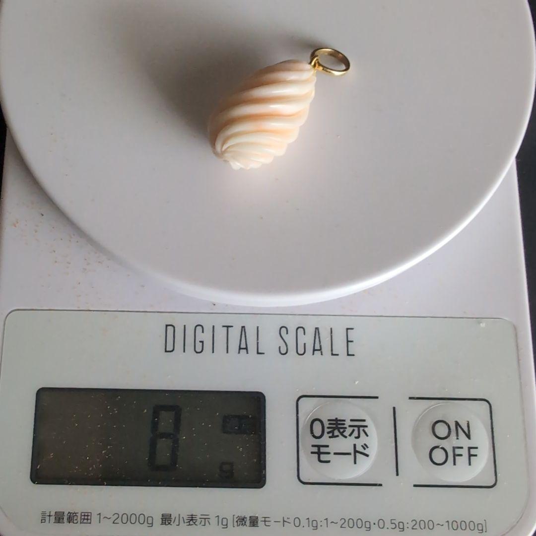 ✨スポーツの日セール✨帯留めネックレス、本珊瑚の帯留め＆螺旋カットの本珊瑚トップ