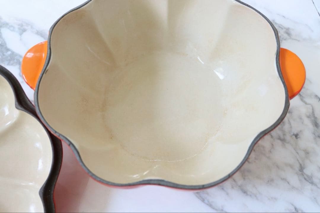 【16日まで値下げ中】ル・クルーゼ　両手鍋　パンプキン　21cm