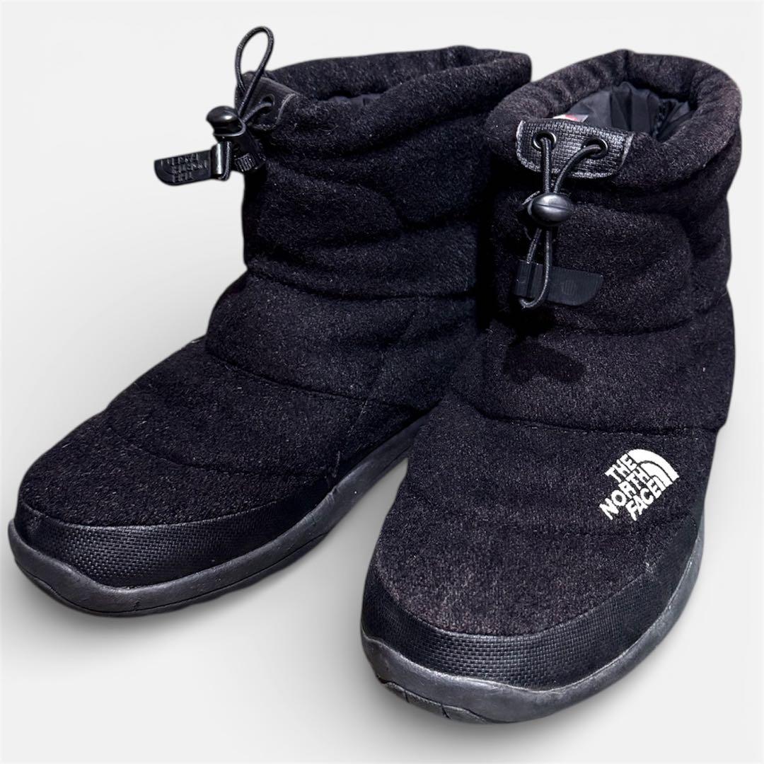 【美品】ノースフェイス ヌプシ ブーティー ウール V ショート 25cm 黒