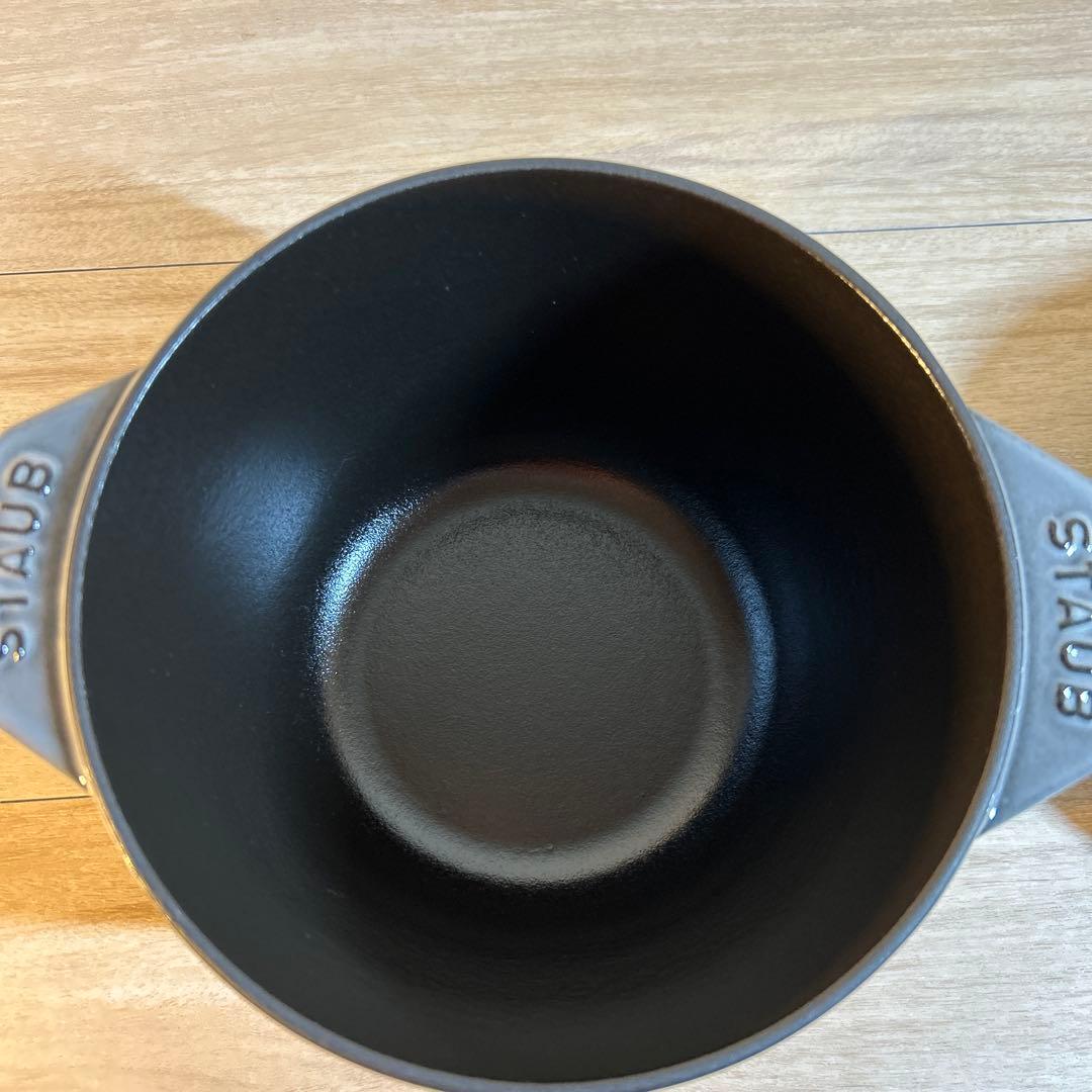 STAUB ストウブ　ラ・ココット de GOHAN 16cm M グレー　鍋